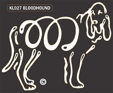Bloodhound K-Lines Window Tattoo