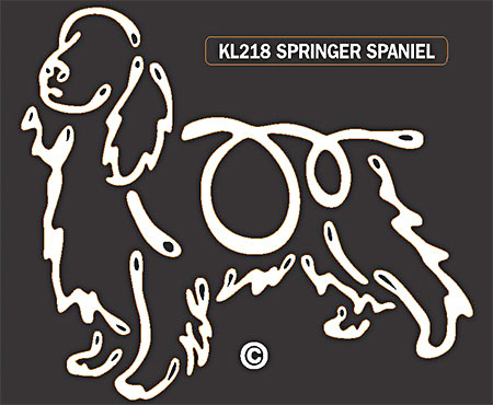 Springer Spaniel K-Lines Window Tattoo