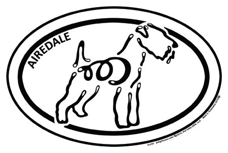 Airedale K-Lines Euro Style Tattoo Magnets