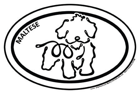Maltese K-Lines Euro Style Tattoo Magnets