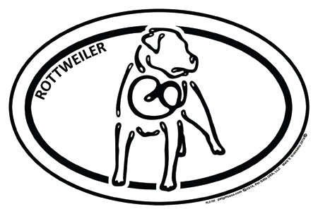 Rottweiler K-Lines Euro Style Tattoo Magnets