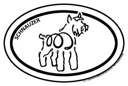 Schnauzer K-Lines Euro Style Tattoo Magnets