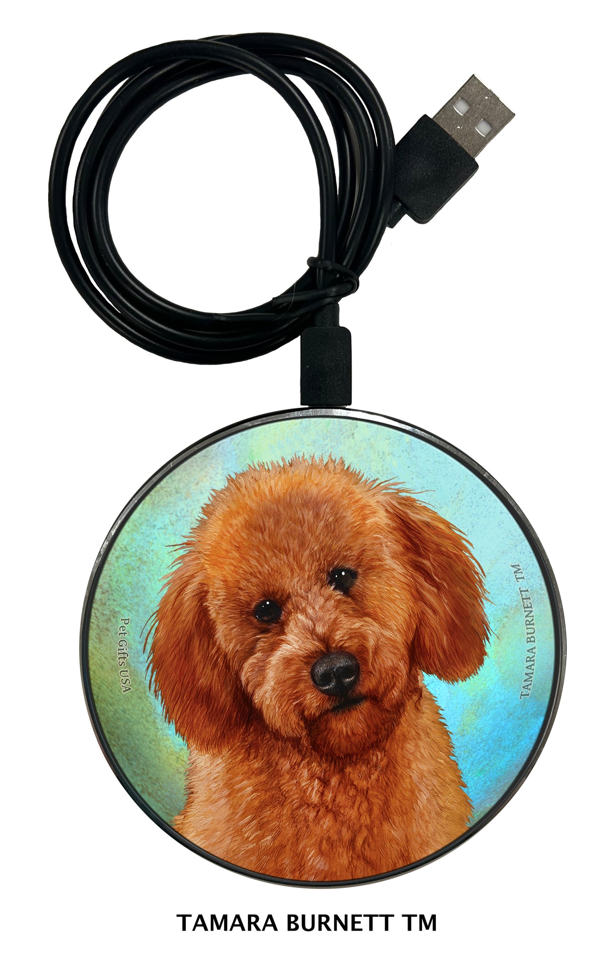 Labradoodle Red Zoomies Wireless Charger