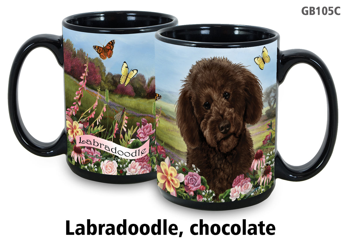 Labradoodle Chocolate - Garden Party Fun Mug 15 oz