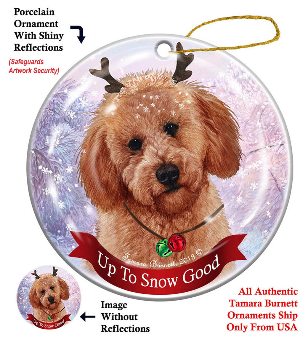 Labradoodle Red Ornament