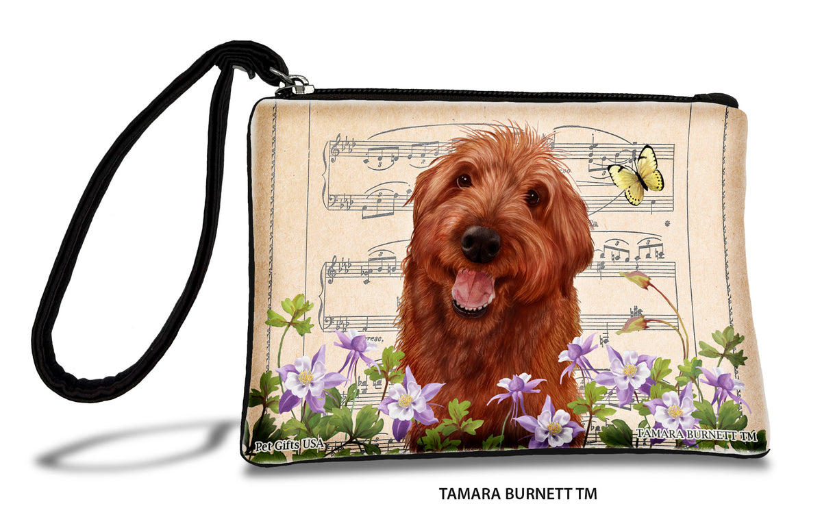 Labradoodle Red Shaggy Cut Zippees Pet Pouch