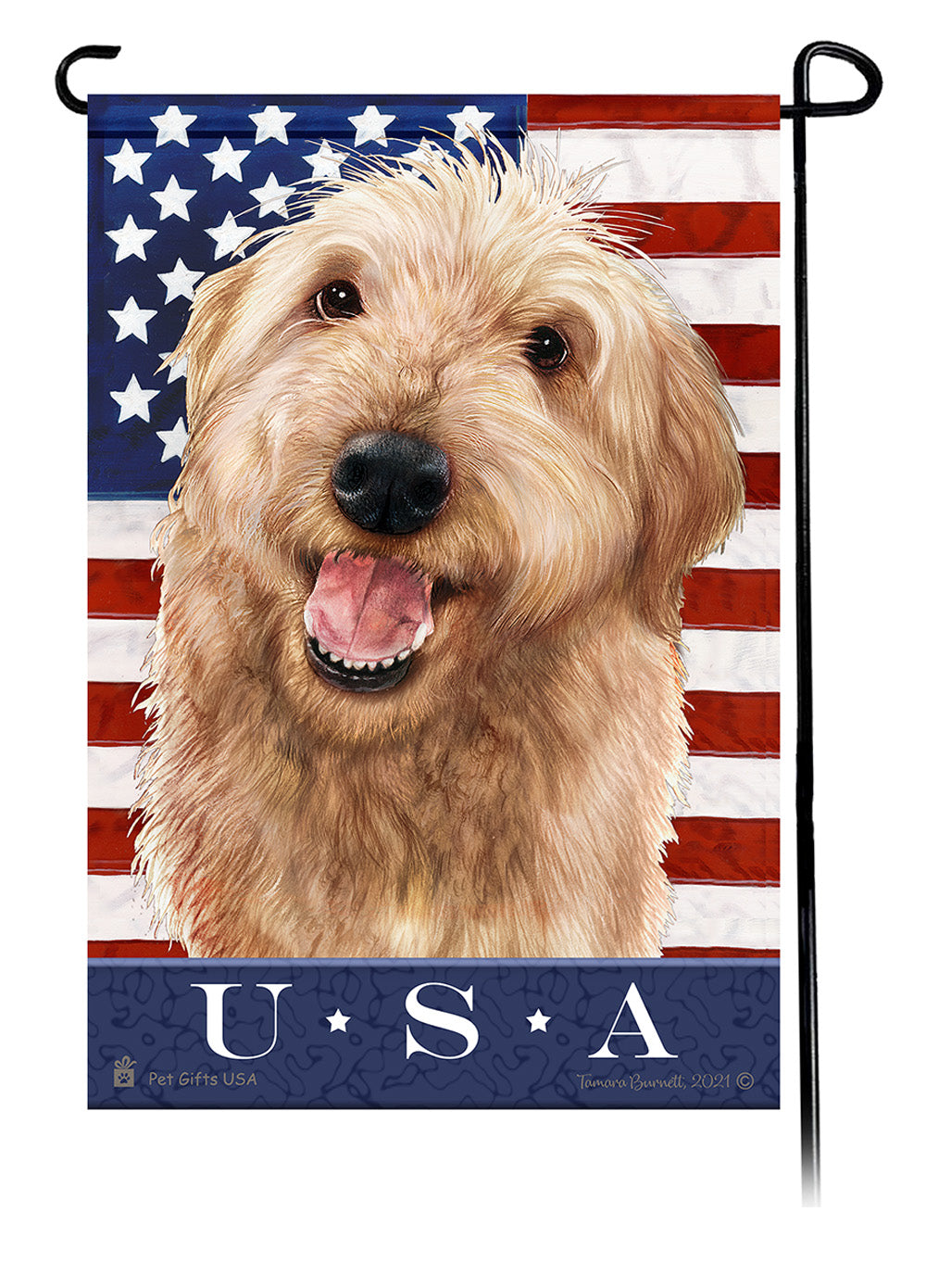 Labradoodle True Blue - Garden Flag