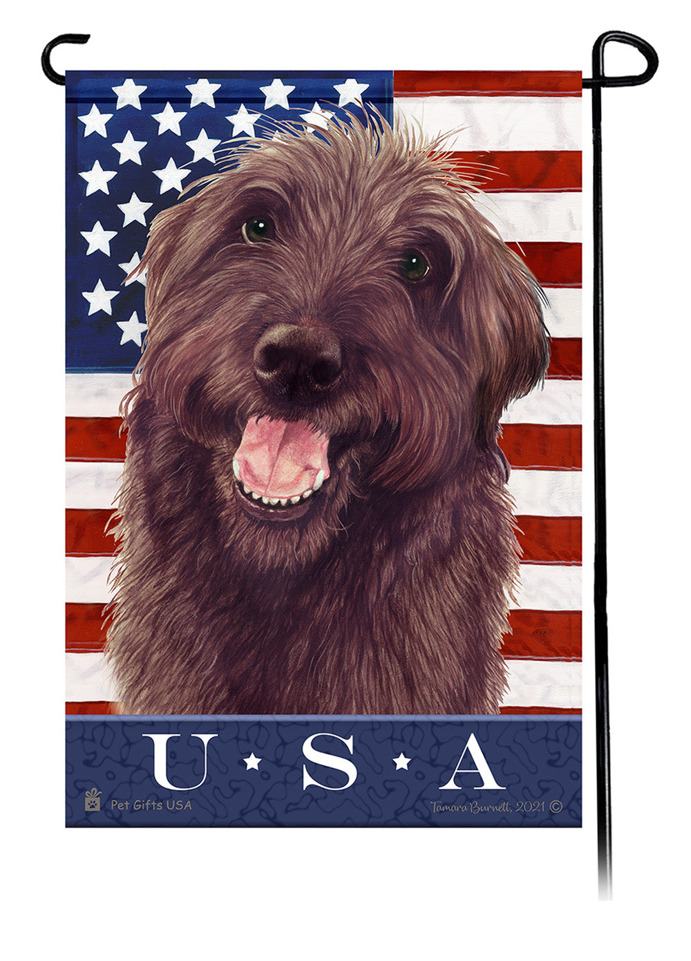 Labradoodle True Blue - Garden Flag