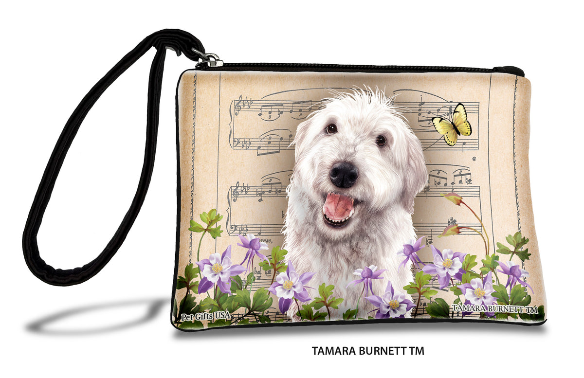 Labradoodle White Shaggy Cut Zippees Pet Pouch