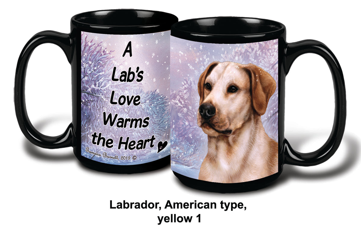 Labrador (American) Yellow Winter Mug 15 oz