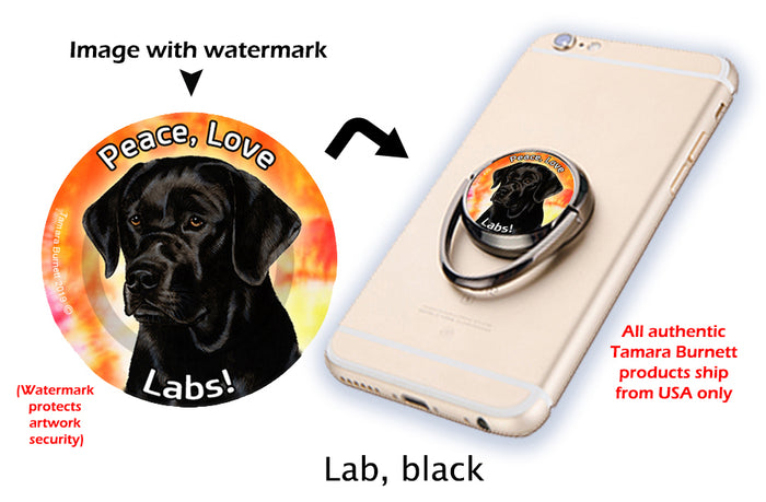 Labrador Black Phone Stand