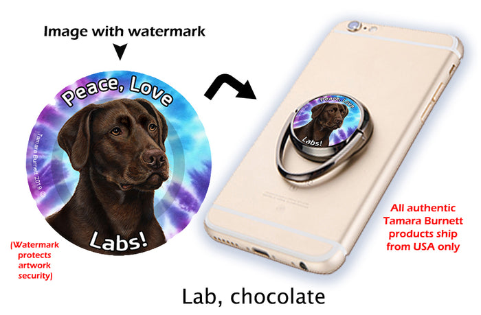 Labrador Chocolate Phone Stand