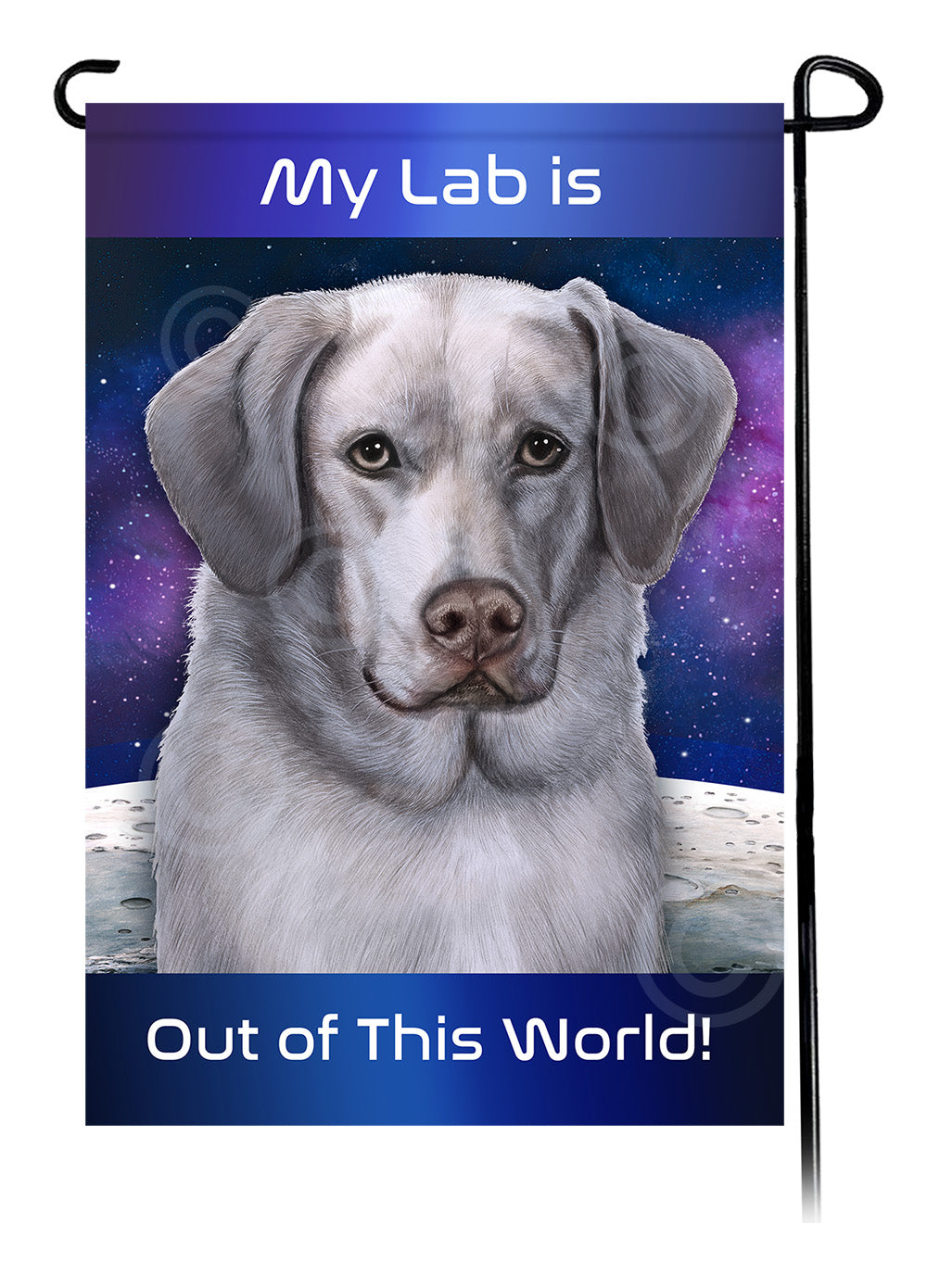 Labrador Retriever Out Of This World - Garden Flag