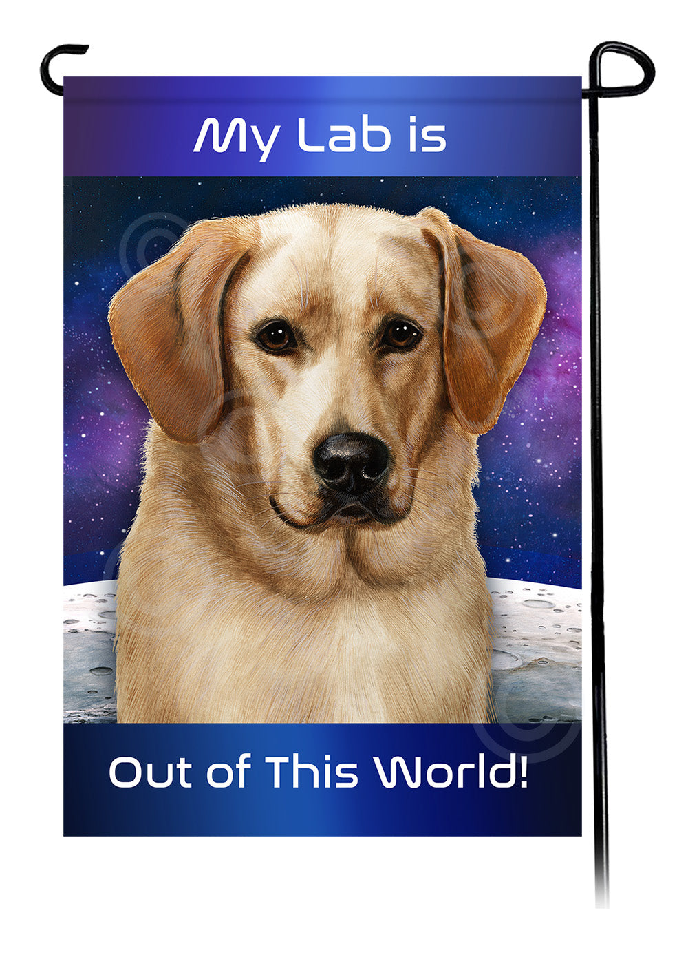 Labrador Retriever Out Of This World - Garden Flag