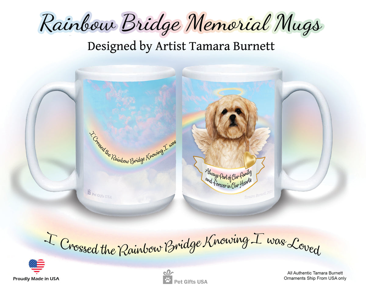 Lhasa Apso Cream Memorial Mug 15 oz