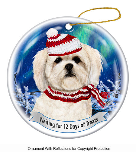 Lhaso Apso White Ornament