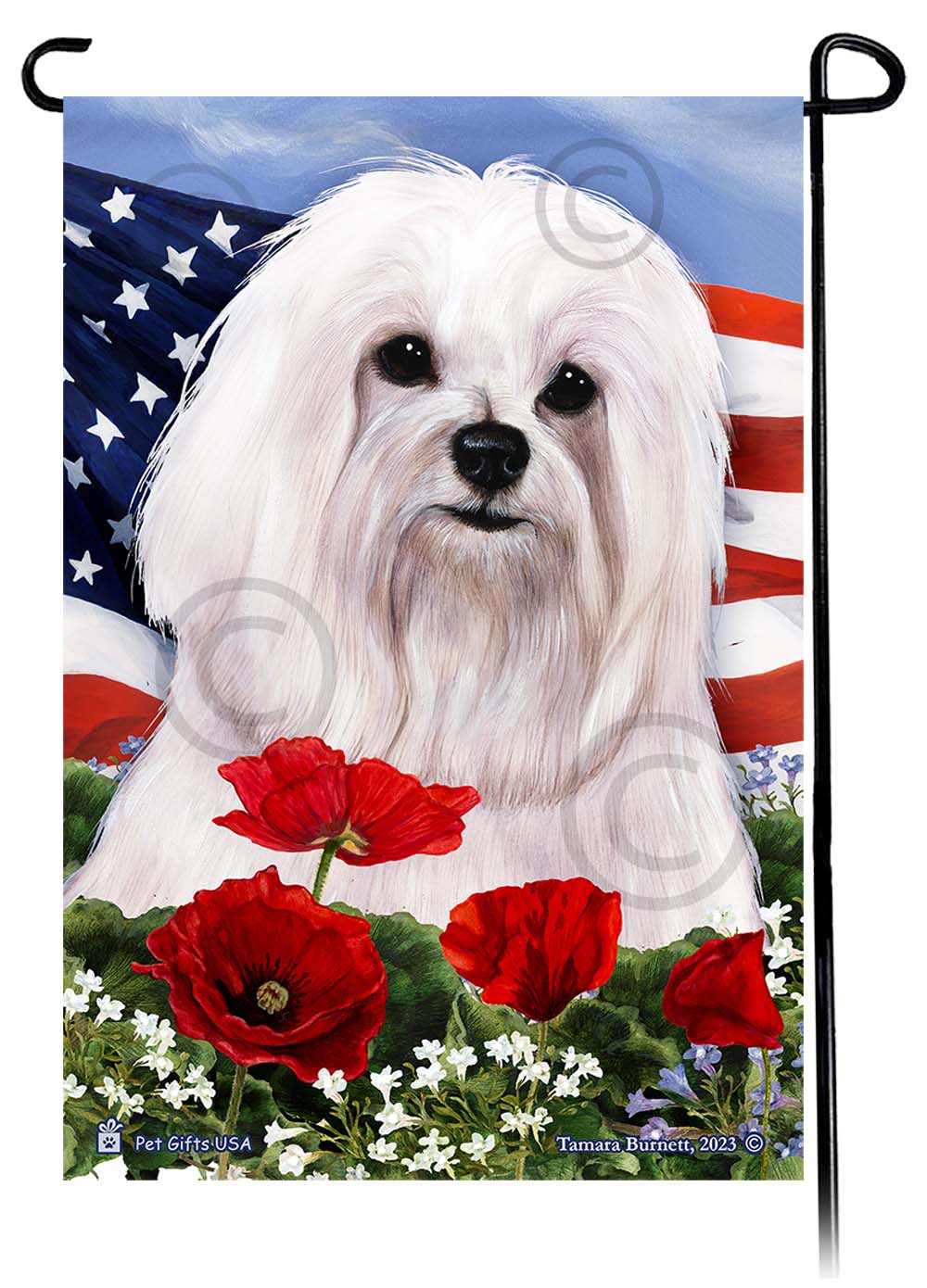  Patriotic Flowers Garden Flags