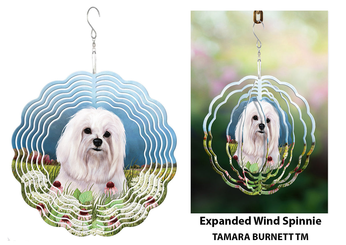 Maltese Show Cut Adult Wind Spinner