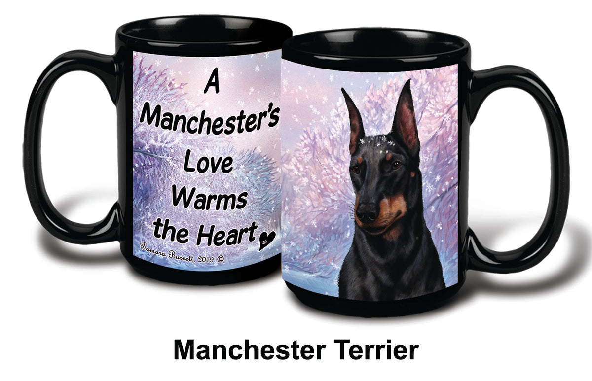 Manchester Terrier Winter Mug 15 oz