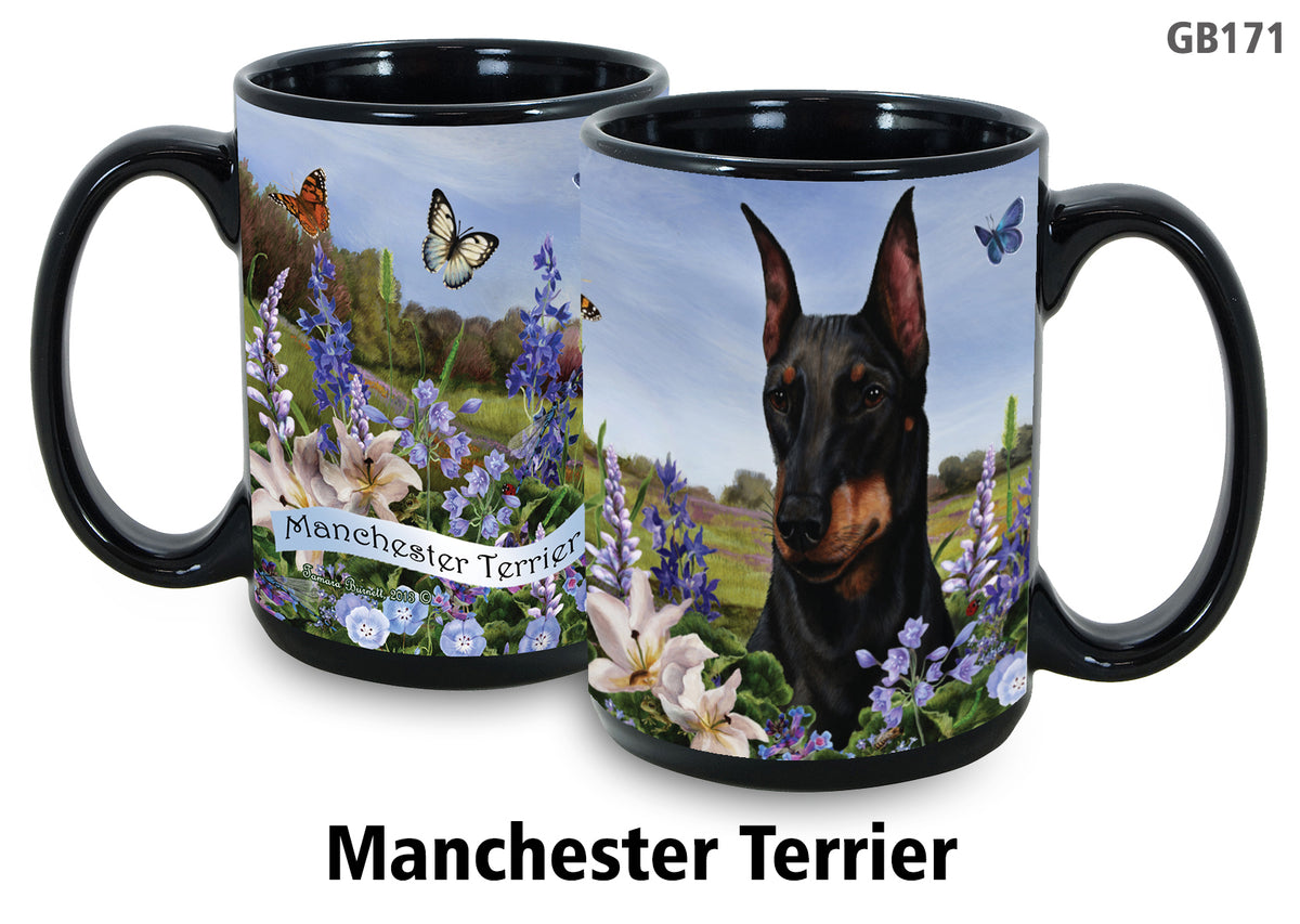 Manchester Terrier - Garden Party Fun Mug 15 oz