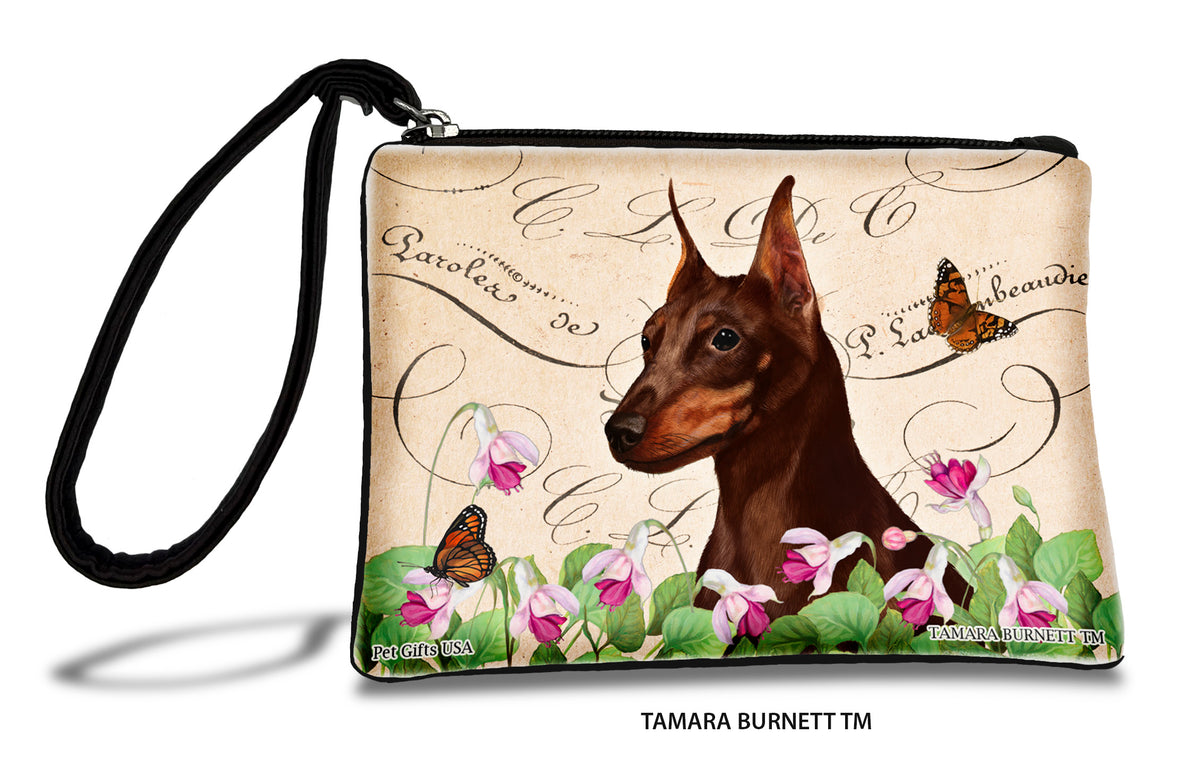 Min Pin Cropped Chocolate Zippees Pet Pouch