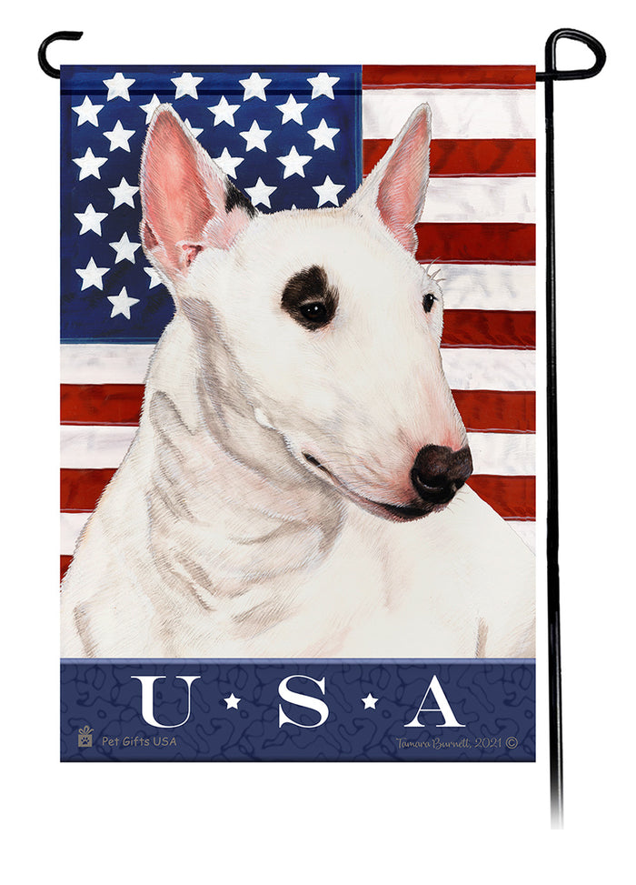 Bull Terrier Mini True Blue Garden Flags