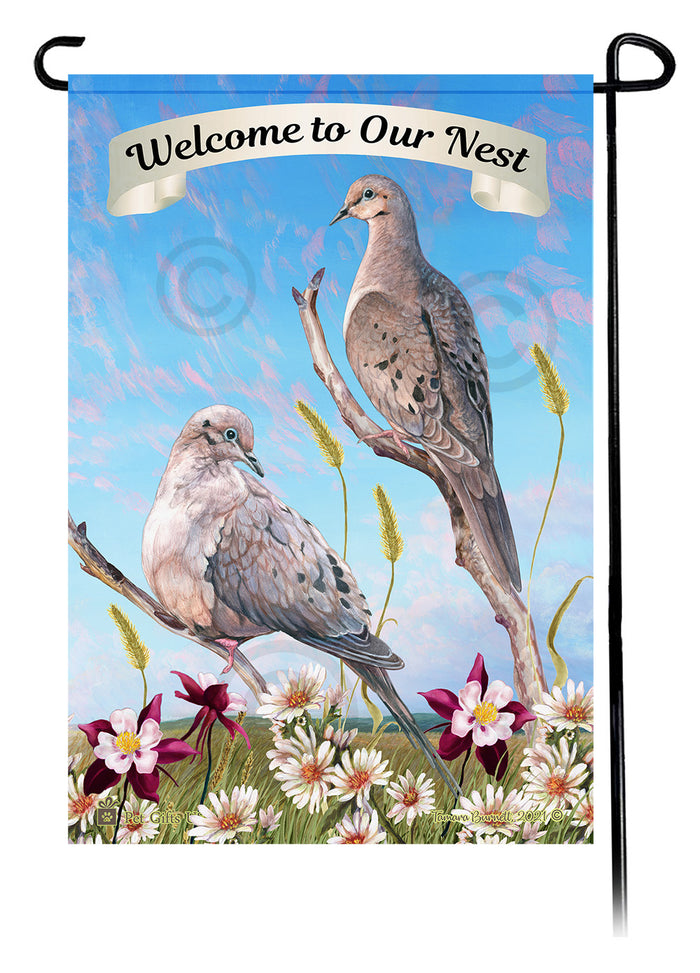 Mourning Doves Wild Bird & Wildlife Garden Flags