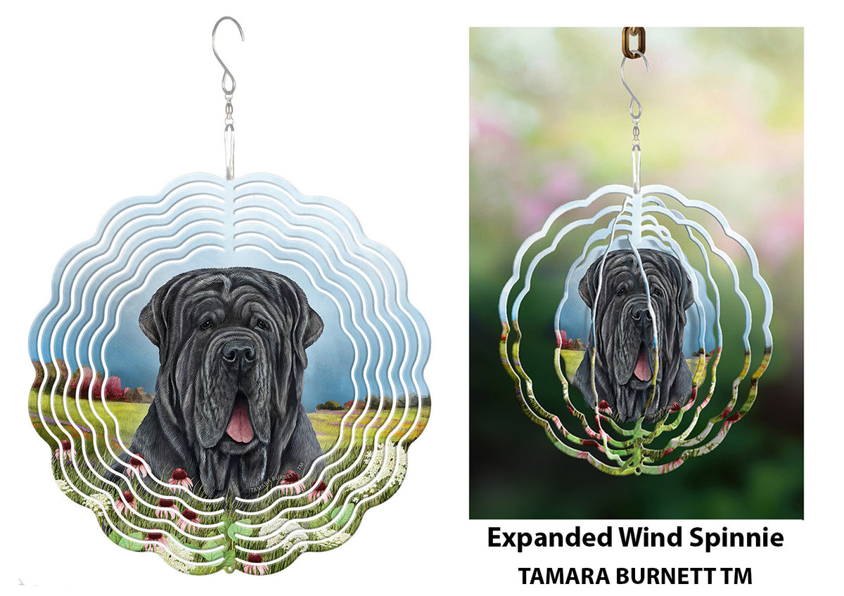 Neapolitan Mastiff Blue Uncropped Wind Spinner