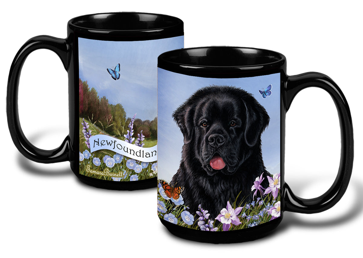 Newfoundland Black - Garden Party Fun Mug 15 oz