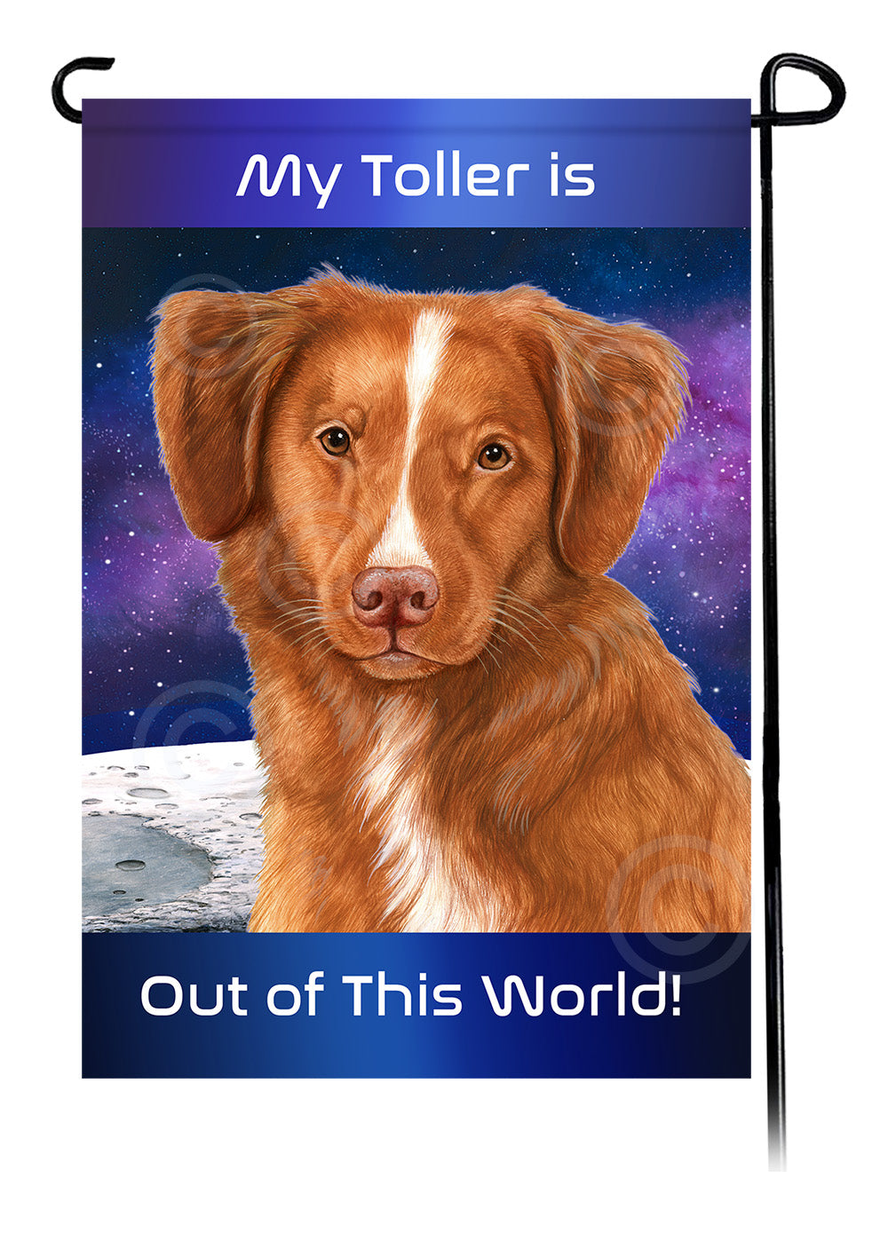 Nova Scotia Duck Tolling Retriever Out Of This World Garden Flags