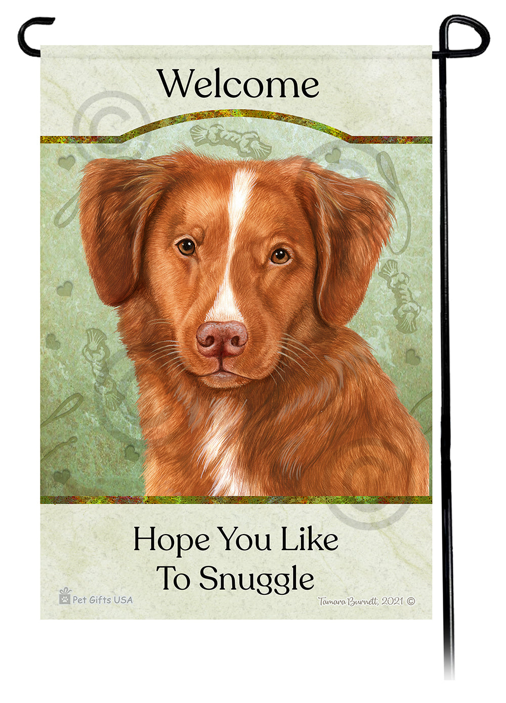 Nova Scotia Duck Tolling Retriever Hope You Like To Snuggle Garden Flags