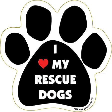  Rescue Paw Shaped Magnets