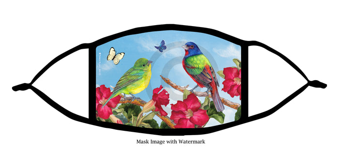 Painted Bunting Face Mask