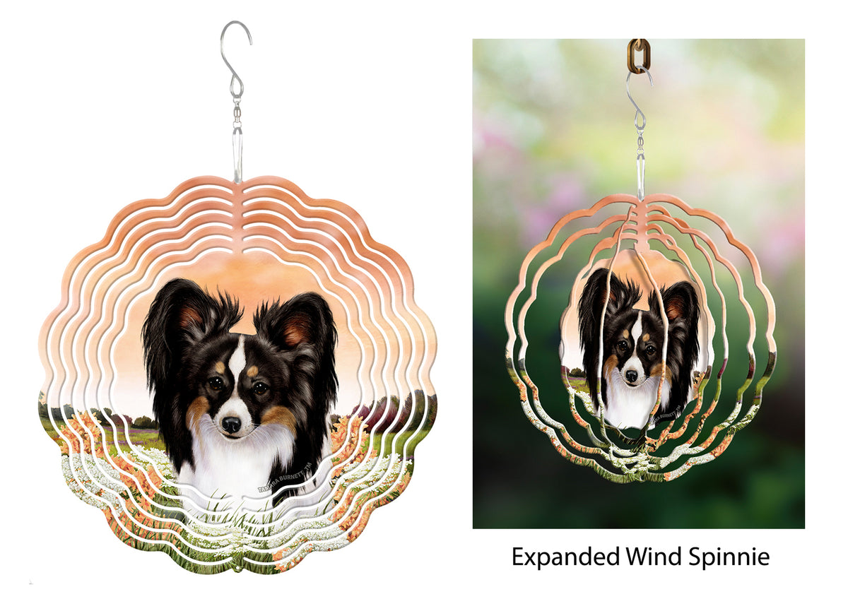 Papillon Tri-Color Wind Spinner