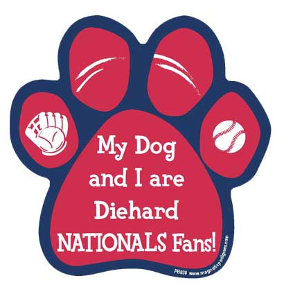  Baseball Diehard Paw Shaped Magnets