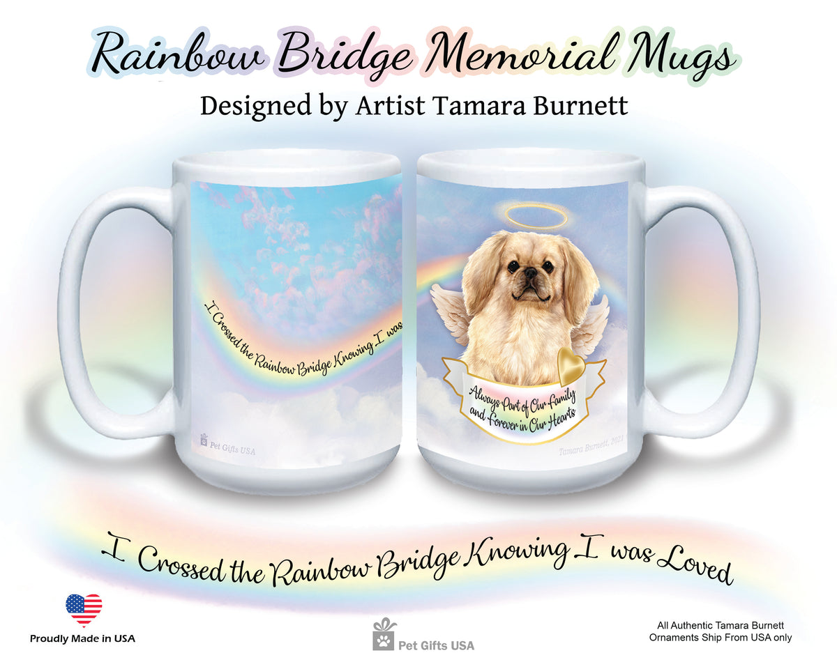 Tibetan Spaniel Cream Memorial Mug 15 oz