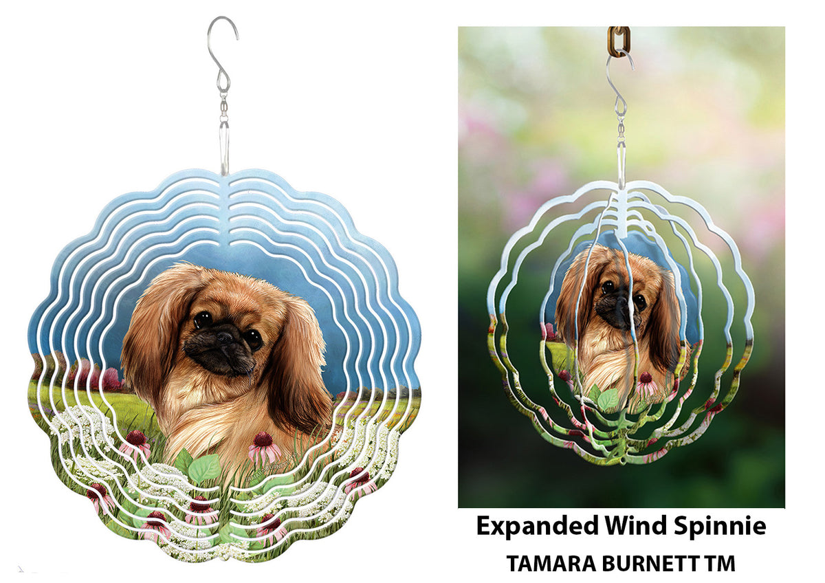 Pekingese Red Sable Wind Spinner