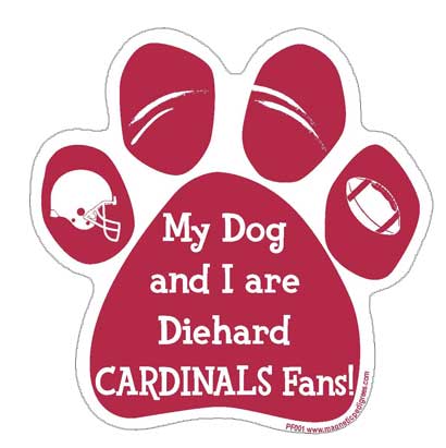  Football Diehard Paw Shaped Magnets
