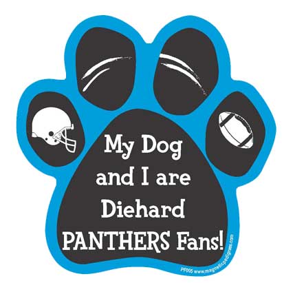  Football Diehard Paw Shaped Magnets
