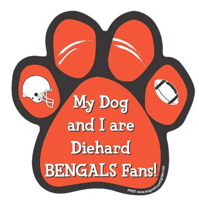  Football Diehard Paw Shaped Magnets