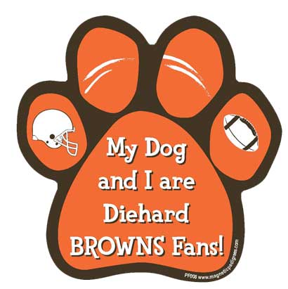  Football Diehard Paw Shaped Magnets