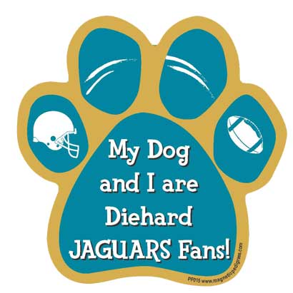  Football Diehard Paw Shaped Magnets