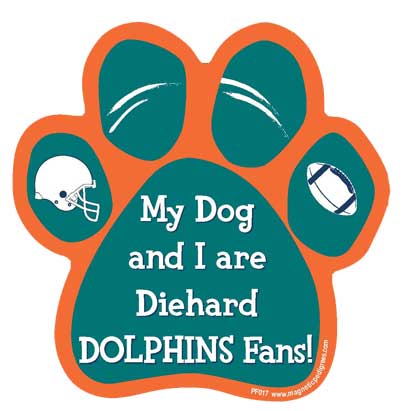  Football Diehard Paw Shaped Magnets
