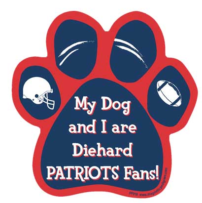  Football Diehard Paw Shaped Magnets
