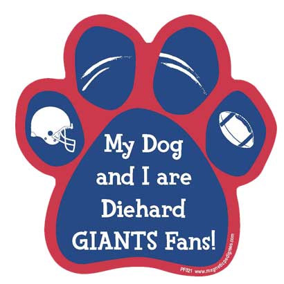  Football Diehard Paw Shaped Magnets