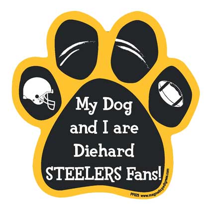  Football Diehard Paw Shaped Magnets