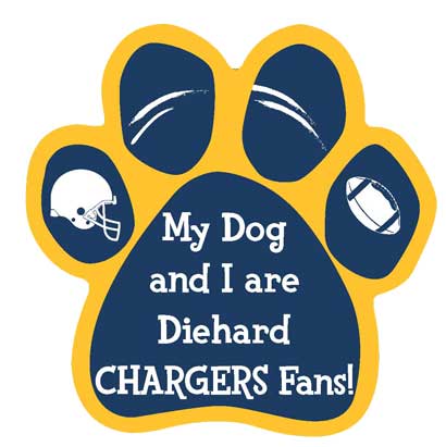 Football Diehard Paw Shaped Magnets