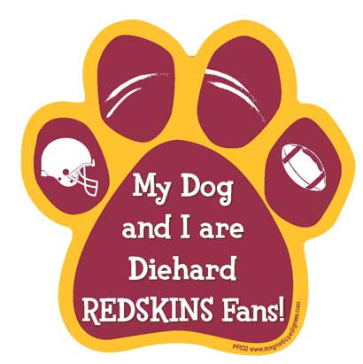  Football Diehard Paw Shaped Magnets