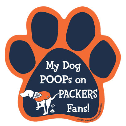  Football Rival Paw Shaped Magnets