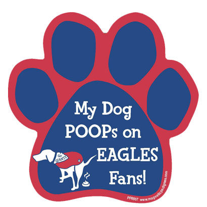  Football Rival Paw Shaped Magnets